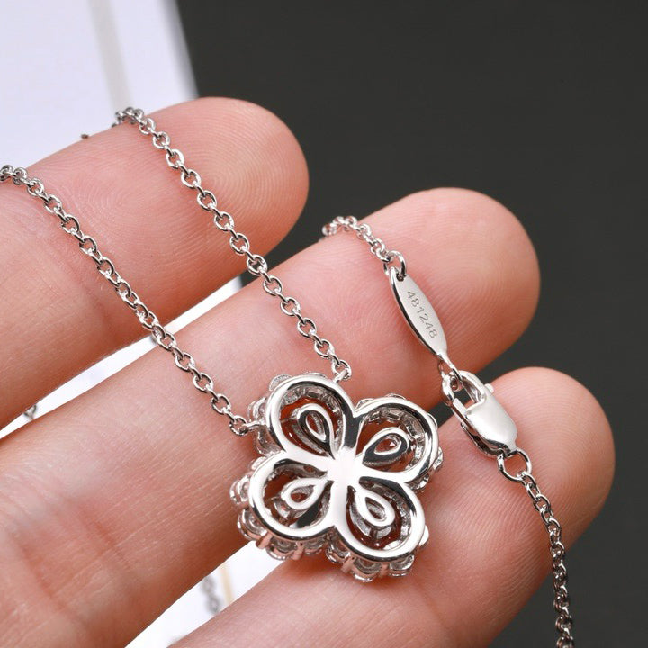 [baslovejewels]LOOP NECKLACE FULL MOTIF DIAMOND 16MM MULTIPLE COLORS