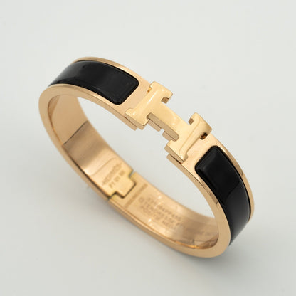 [baslovejewels]H BLACK BRACELET
