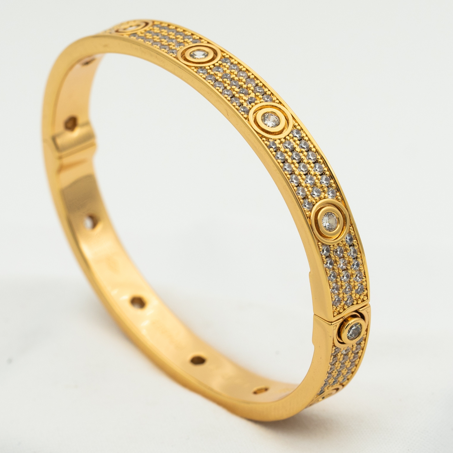 [baslovejewels]LOVE BRACELET 6.1MM DIAMOND-PAVED 10 BIG DIAMONDS