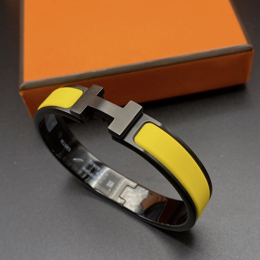 [baslovejewels]CLIC HM SO BLACK YELLOW BRACELET