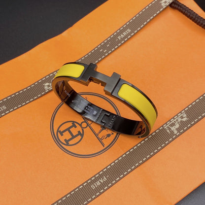 [baslovejewels]CLIC HM SO BLACK YELLOW BRACELET