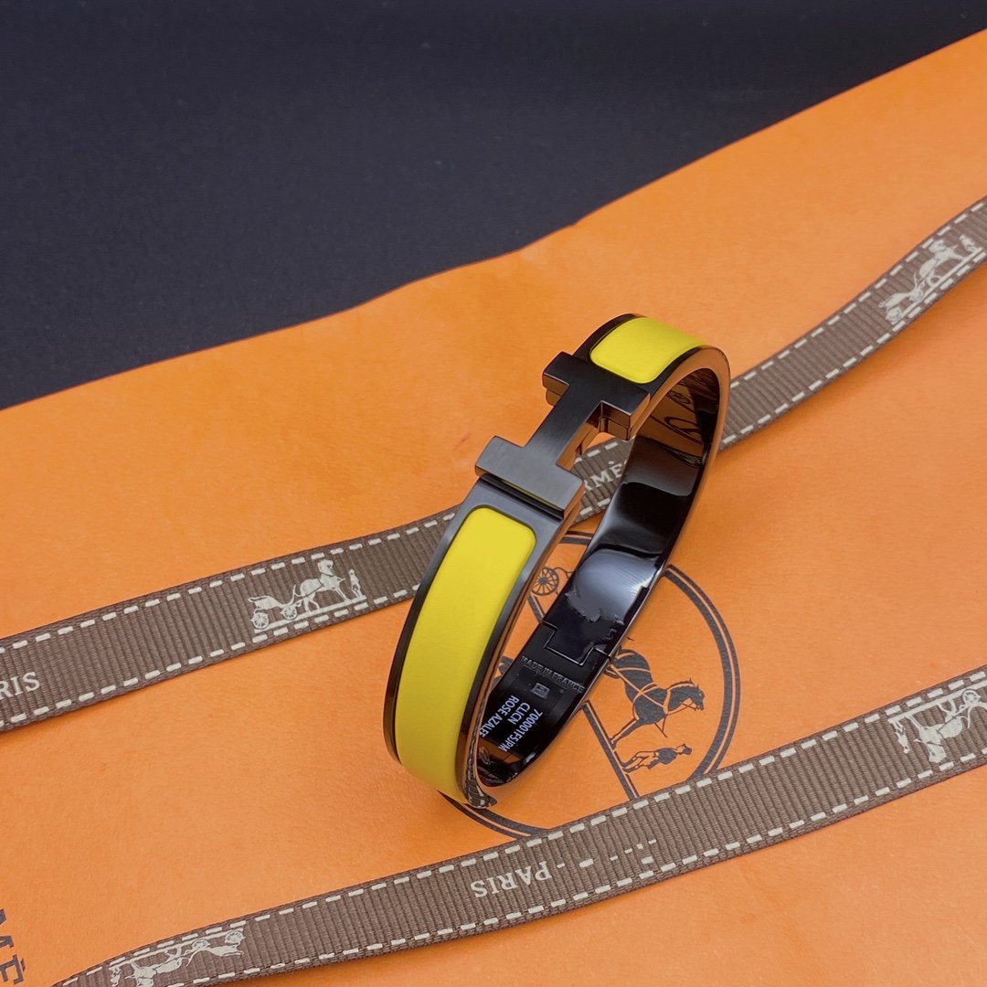 [baslovejewels]CLIC HM SO BLACK YELLOW BRACELET