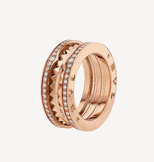 [baslovejewels]ZERO 1 ROCK DIAMOND PINK GOLD