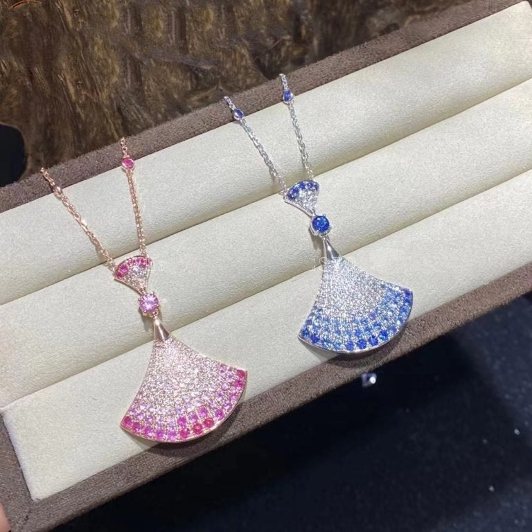 [baslovejewels]DREAM NECKLACK DIAMOND PINK GOLD