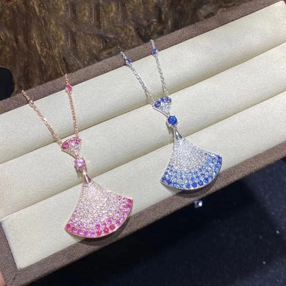 [baslovejewels]DREAM NECKLACK DIAMOND PINK GOLD