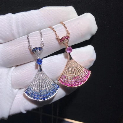 [baslovejewels]DREAM NECKLACK DIAMOND PINK GOLD