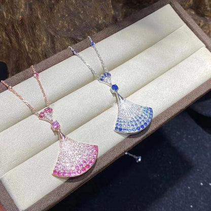[baslovejewels]DREAM NECKLACK DIAMOND PINK GOLD