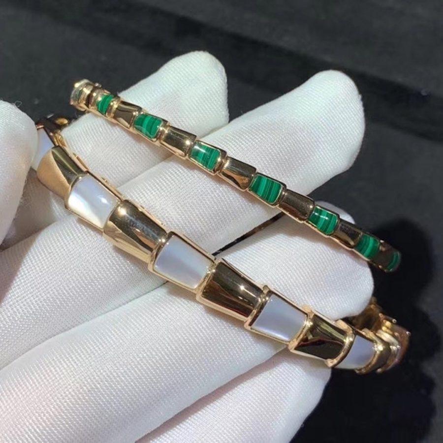 [baslovejewels]SERPENTI BRACELET PINK GOLD MOP