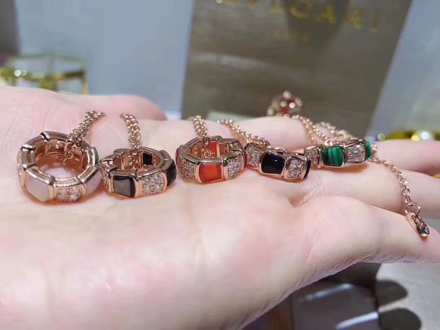 [baslovejewels]SERPENTI PEDANT DIAMOND NECKLACE
