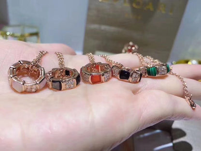 [baslovejewels]SERPENTI PEDANT DIAMOND NECKLACE