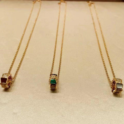 [baslovejewels]SERPENTI PEDANT DIAMOND NECKLACE