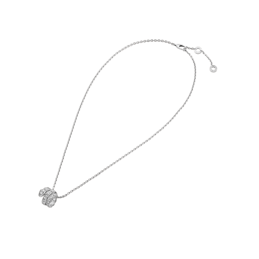 [baslovejewels]SERPENTI  NECKLACE DOUBLE RING DIAMOND