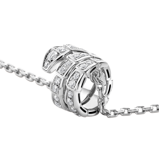[baslovejewels]SERPENTI  NECKLACE DOUBLE RING DIAMOND