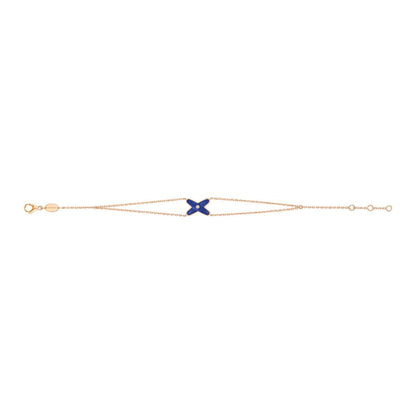 [baslovejewels]JEUX BRACELET BLUE AGATE PINK GOLD 1 DIAMOND