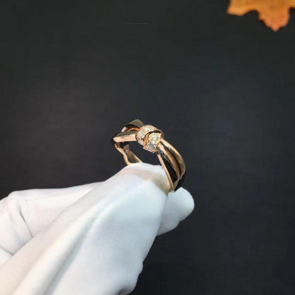 [baslovejewels]LIENS RING PINK GOLD DIAMOND