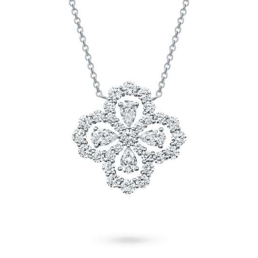 [baslovejewels]LOOP NECKLACE FULL MOTIF DIAMOND 16MM MULTIPLE COLORS