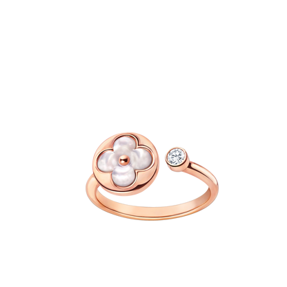 [baslovejewels]SUN 1 DIAMOND PINK MOP RING