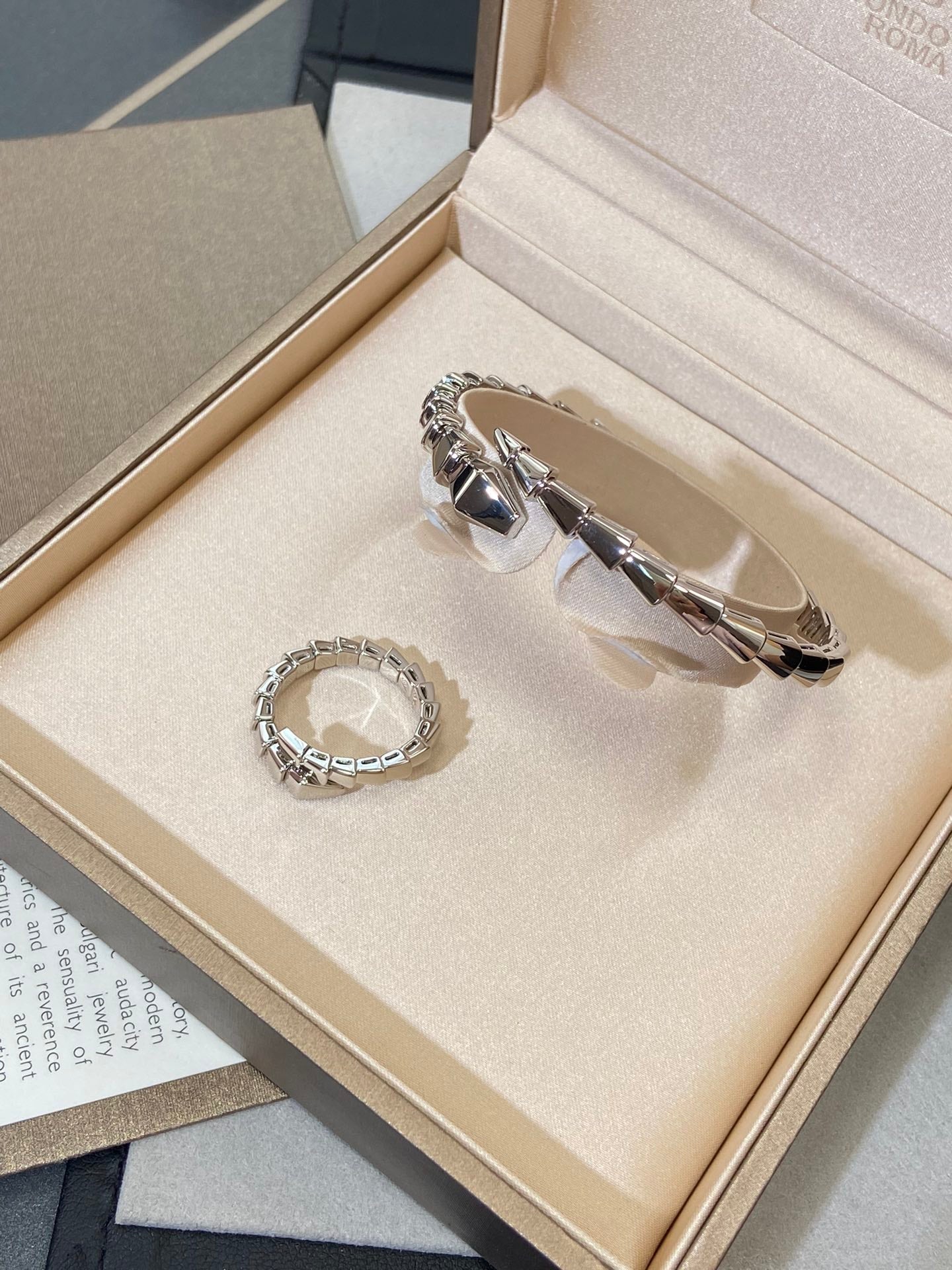[baslovejewels]SERPENTI VIPER SILVER BRACELET