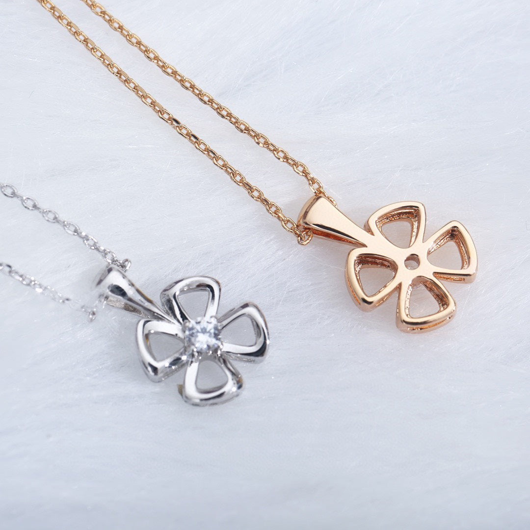 [baslovejewels]FIOREVER NECKLACE DIAMOND CENTER